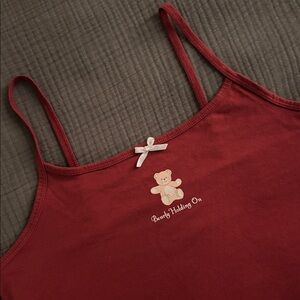 NWOT Teddy Bear Cropped Tank